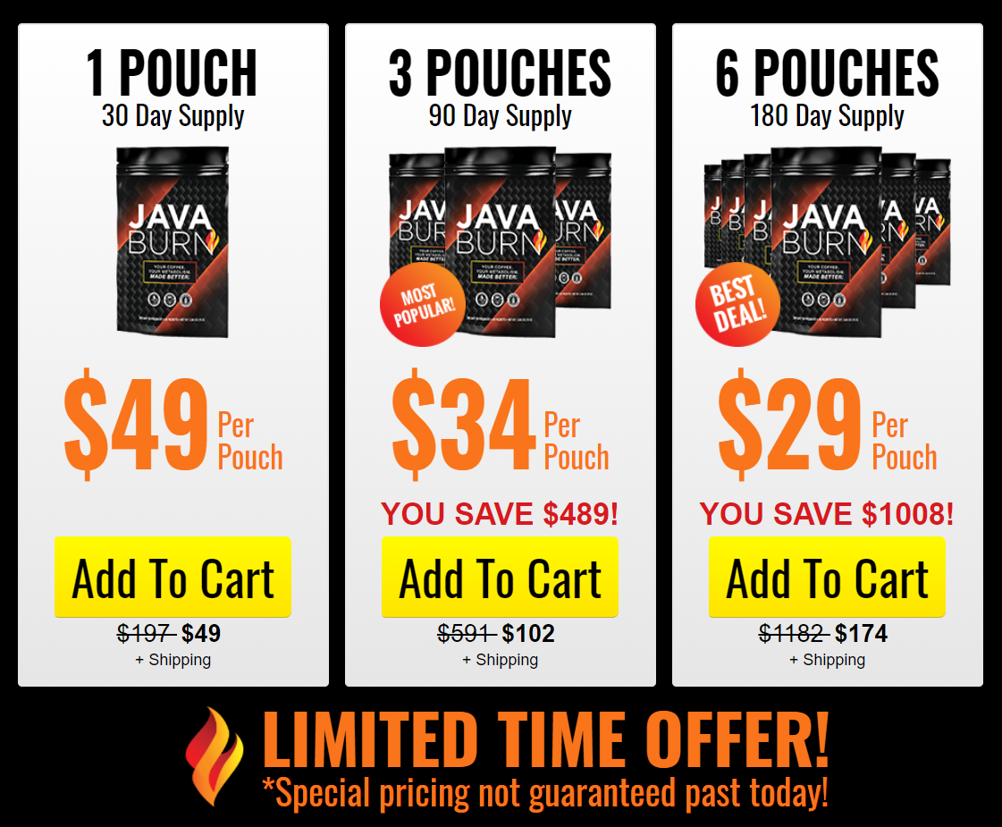 Java-Burn-Special-pricing